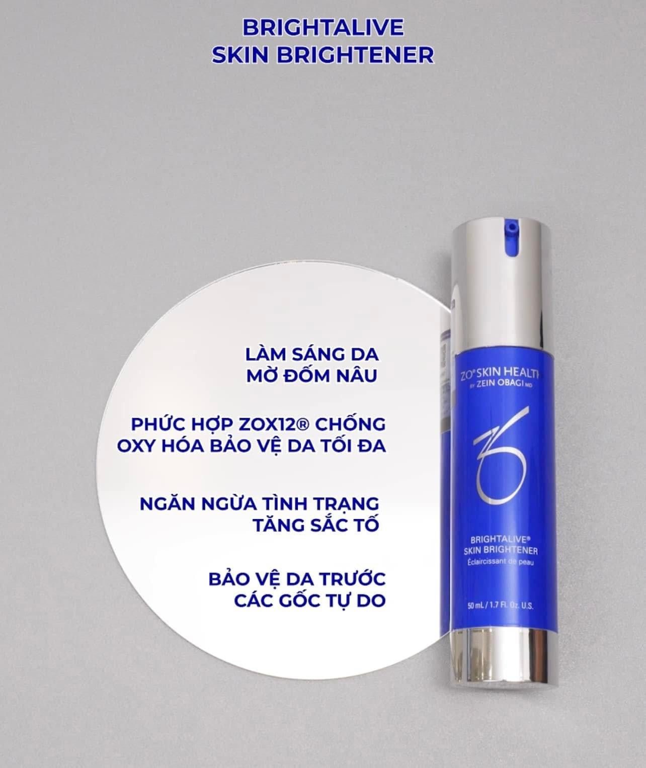 ZO BRIGHTALIVE SKIN BRIGHTENER 50ML