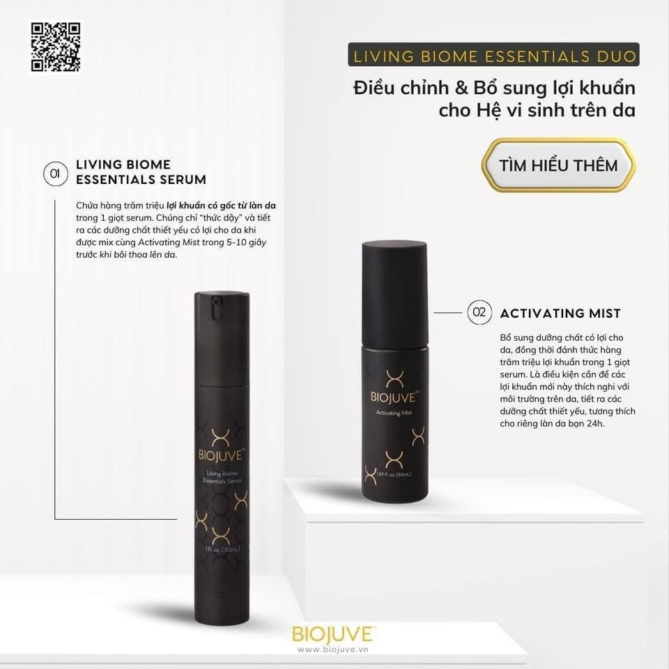 BIOJUVE BỘ ĐÔI LỢI KHUẨN SỐNG PHỤC HỒI CAO CẤP
