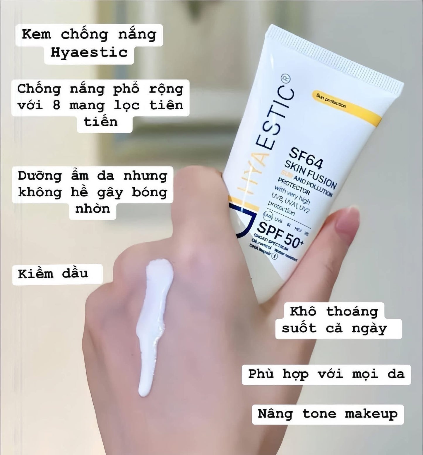 KEM CHỐNG NẮNG HYAESTIC