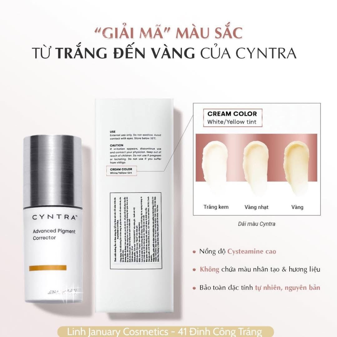 KEM LÀM GIẢM THÂM NÁM, SÁNG DA NANOMD CYNTRA ADVANCED PIGMENT CORRECTOR 20ML (HỘP) NEW VERSION