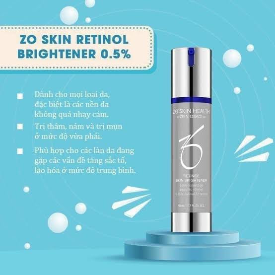 SERUM DƯỠNG TRẮNG DA RETINOL 0.5% ZO SKINHEALTH