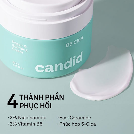 KEM DƯỠNG ẨM PHỤC HỒI CANDID B5 CICA