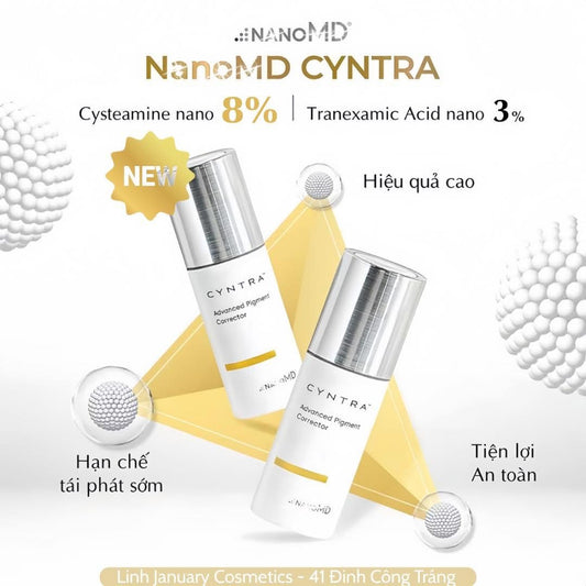 KEM LÀM GIẢM THÂM NÁM, SÁNG DA NANOMD CYNTRA ADVANCED PIGMENT CORRECTOR 20ML (HỘP) NEW VERSION