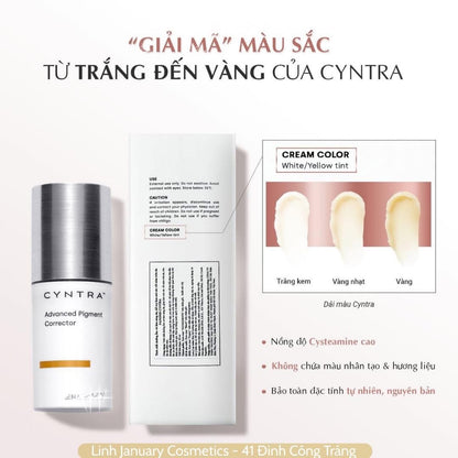 KEM LÀM GIẢM THÂM NÁM, SÁNG DA NANOMD CYNTRA ADVANCED PIGMENT CORRECTOR 20ML (HỘP) NEW VERSION