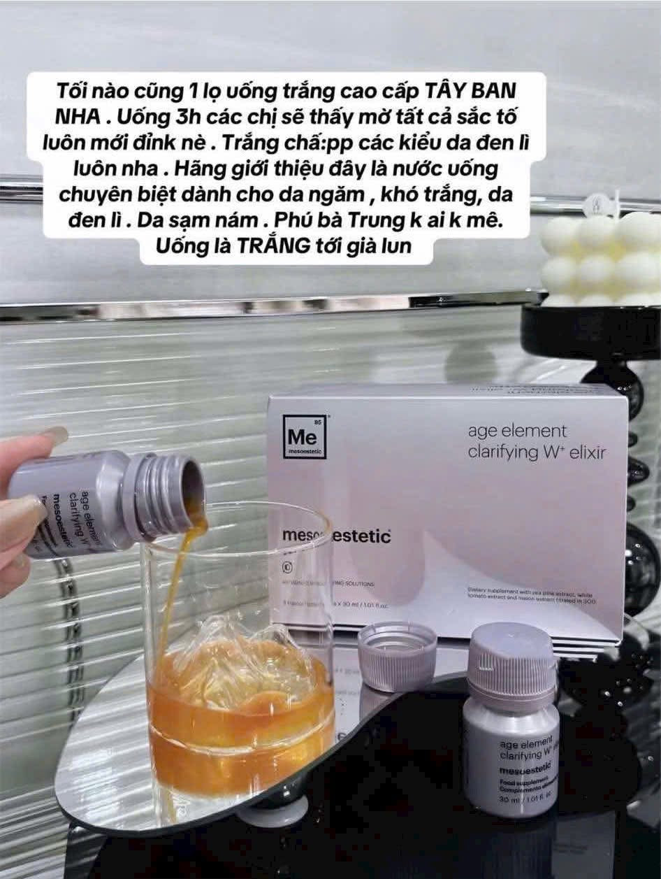 Age Element Clarifying W+ Elixir – hộp 6 ống