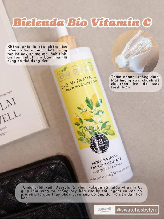 BIELENDA BIO VITAMIN C MOISTURIZING & ENERGIZING BODY MILK 400ML
