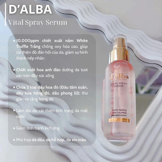 d’Alba FIRST SPRAY SERUM 100ML - PHIÊN BẢN HỒNG VS VÀNG